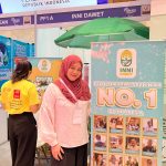 Rilla Kusuma Dewi pemilik Inni Dawet saat ikut pameran IFRA Expo. (Tomy Tresnady / Franchiseindonesia.id)